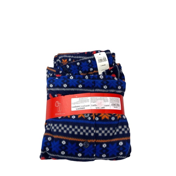 NWT! Baby Gap Two Piece Long Sleeve Fleece Pajama set 5years toddler - Picture 4 of 7